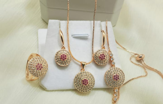 Zarcon 4 piece locket set