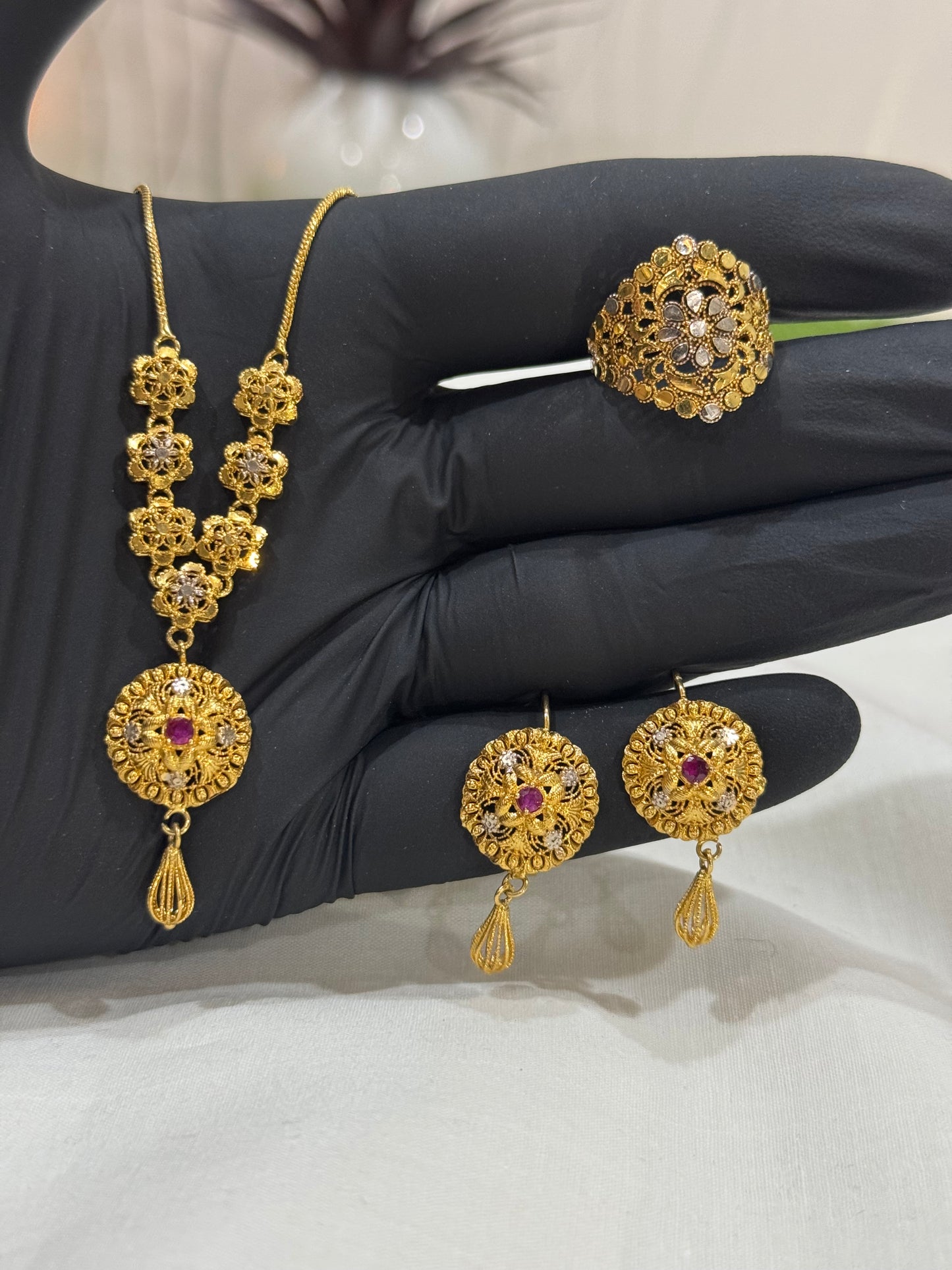 Rp Gold plated Mala set (mt002)