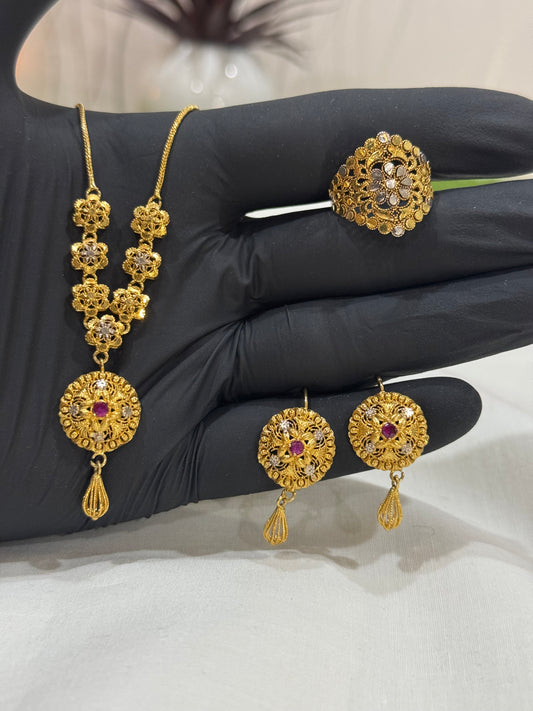 Rp Gold plated Mala set (mt002)