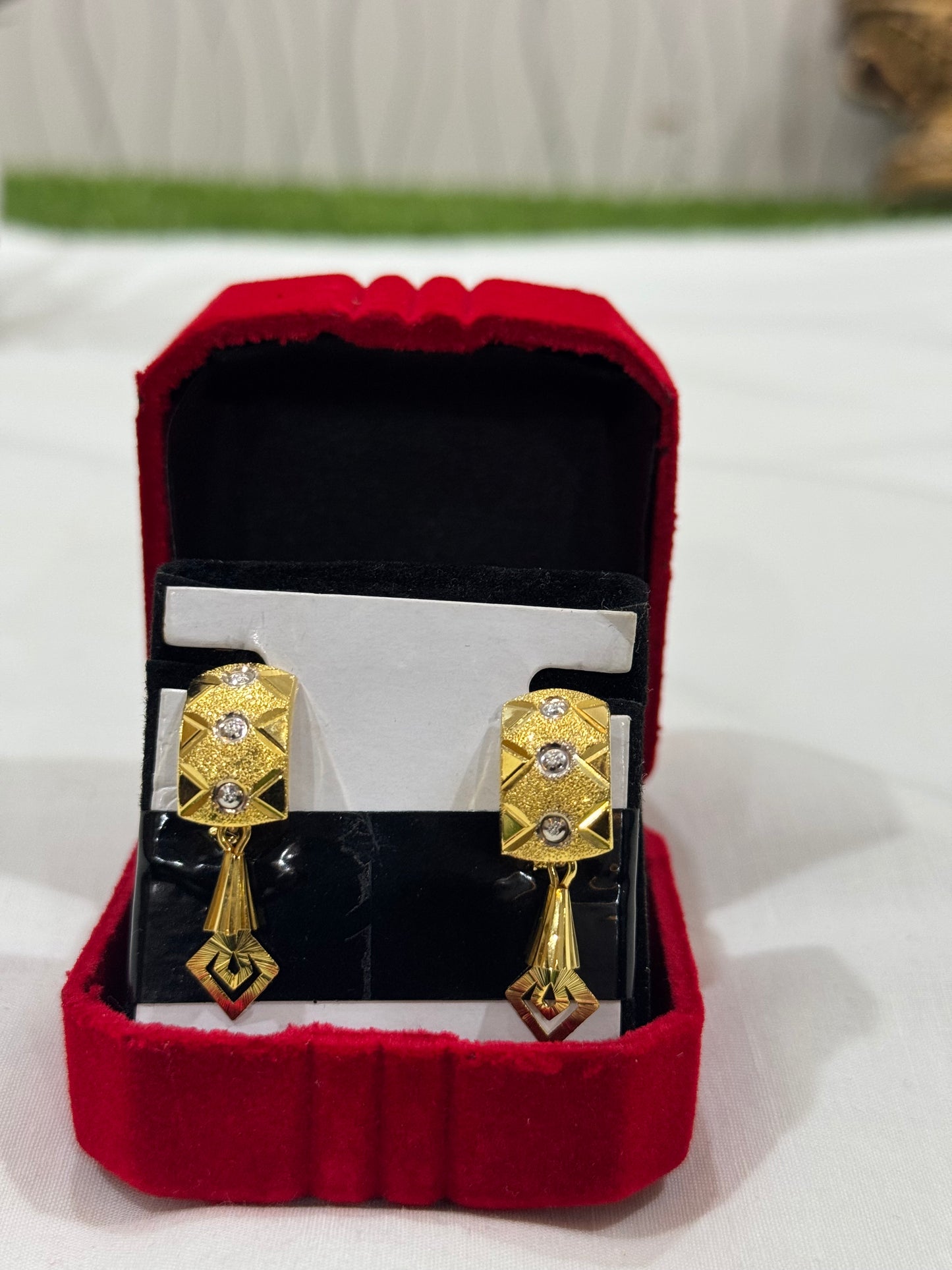 Gold plated D-Kanta earring (dk003)