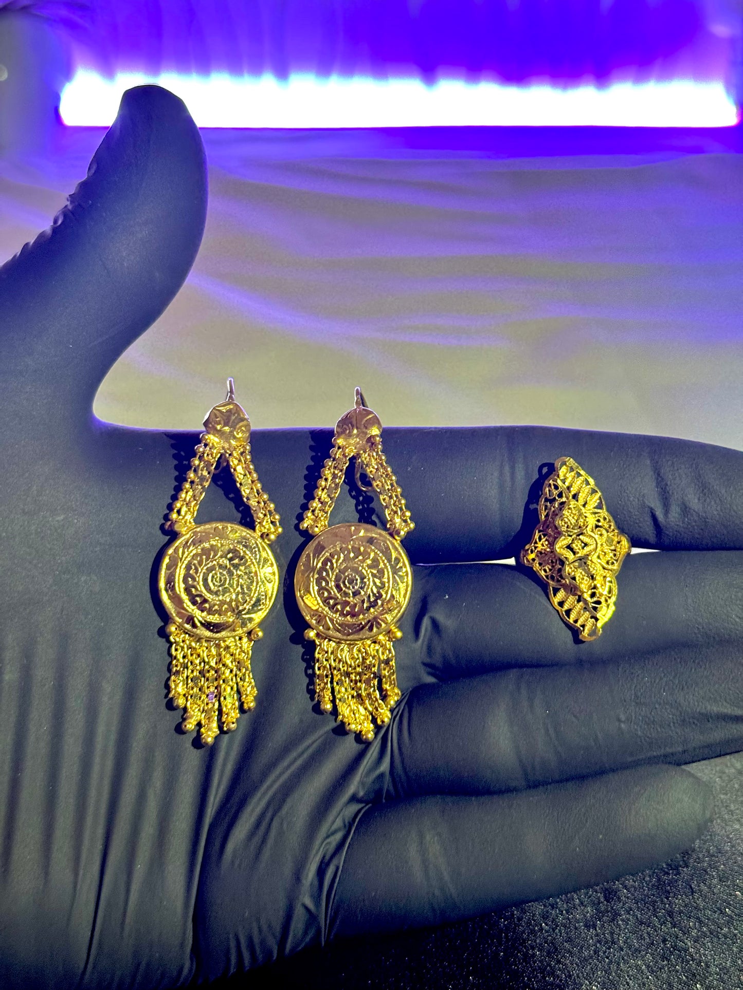 Gold plated Gaani set (gs002)