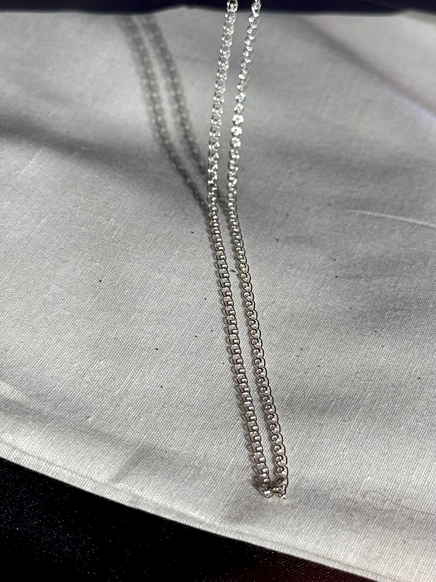 Silver 925 Cuban link chain