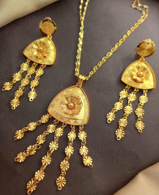 Gold polish Locket set (lt001)