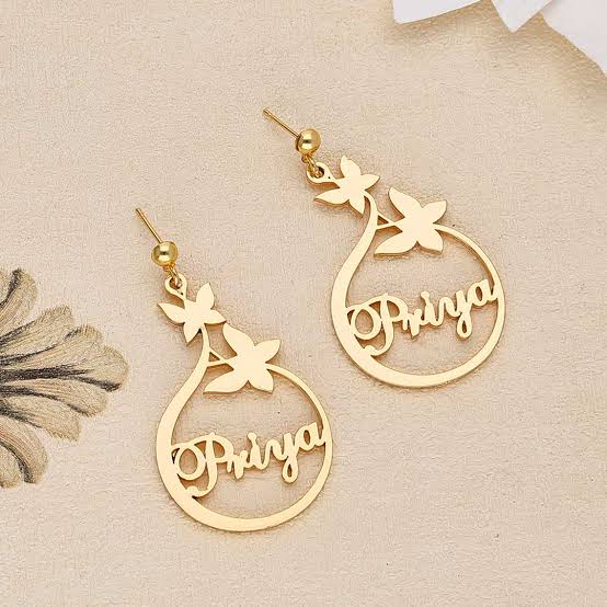 Customised Name Earrings
