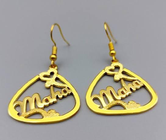 Customised Name Earrings