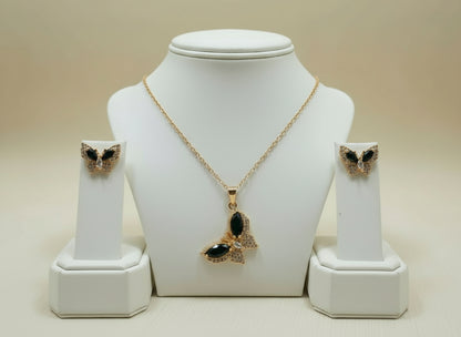 Zarcon butterfly locket set