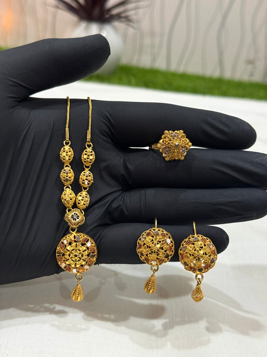 Rp Gold plated Mala set (mt001)