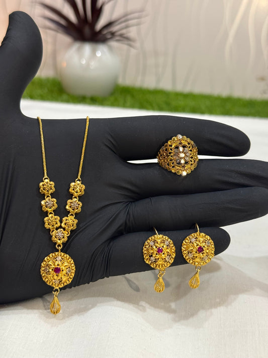 Rp Gold plated Mala set (mt002)