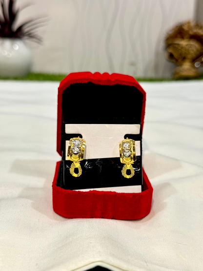 Gold plated D-Kanta earring (dk002)