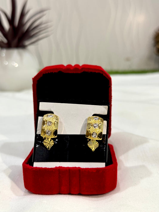 Gold plated D-Kanta earring (dk004)