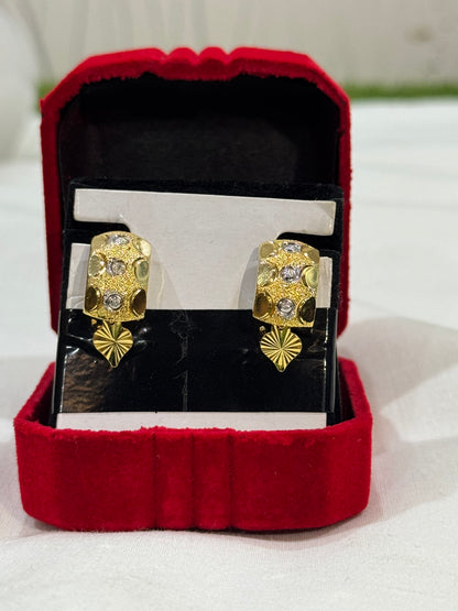 Gold plated D-Kanta earring (dk004)