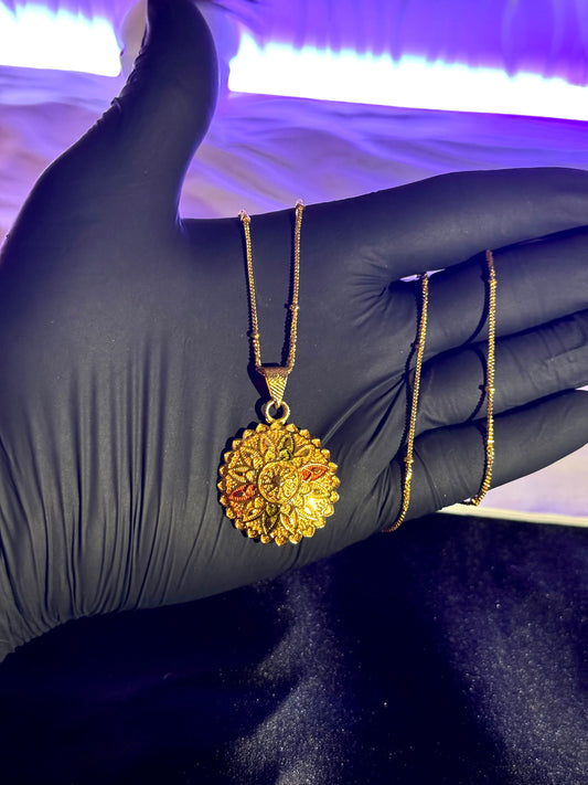 Gold plated Pendant (pt003)