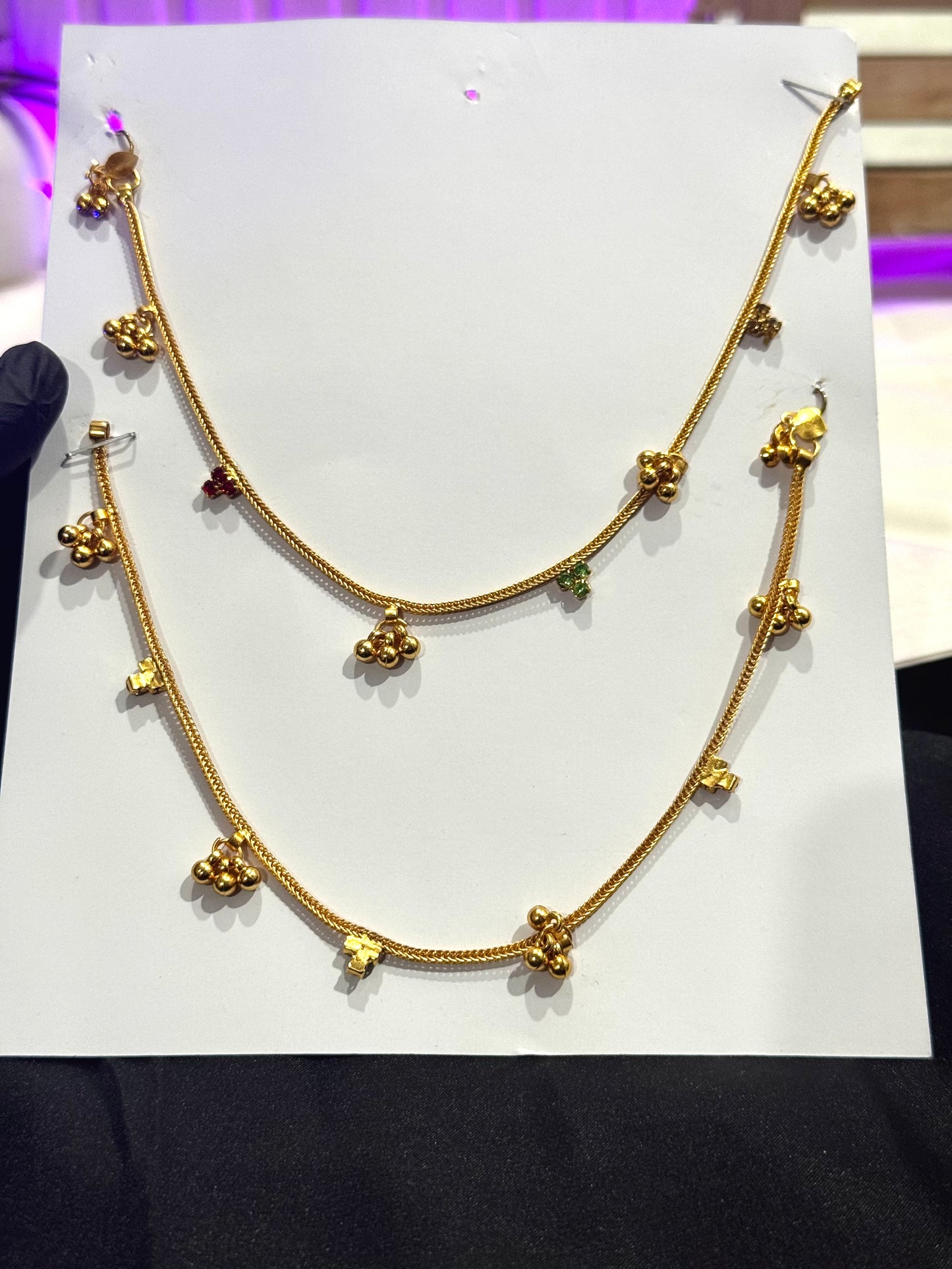 Gold-toned Anklets/Payal (pl002)