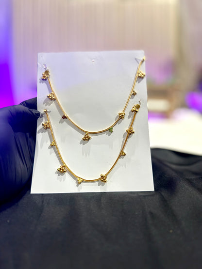 Gold-toned Anklets/Payal (pl002)