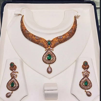 Customised V shaped Bridal set