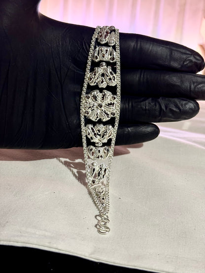 Silver di-piece Bracelet (lb005)