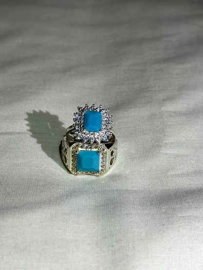 Silver 925 couple ring