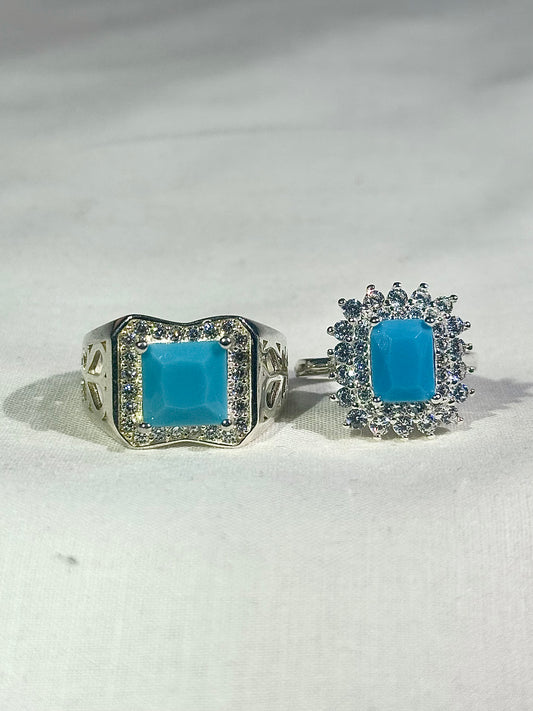 Silver 925 couple ring