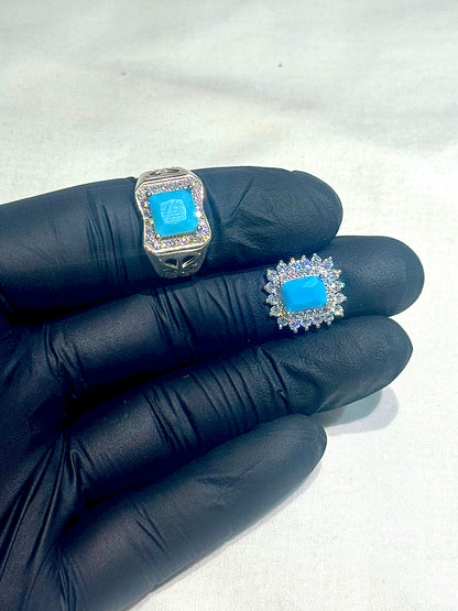 Silver 925 couple ring